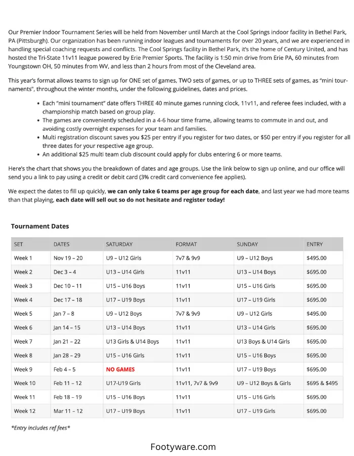 Premier Indoor Tournament Series