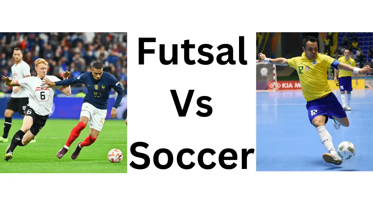 Quarter final penalty shoot-out in packed futsal stadium 