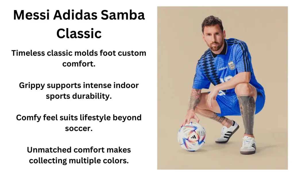 Messi Adidas Samba Indoor Soccer Shoe